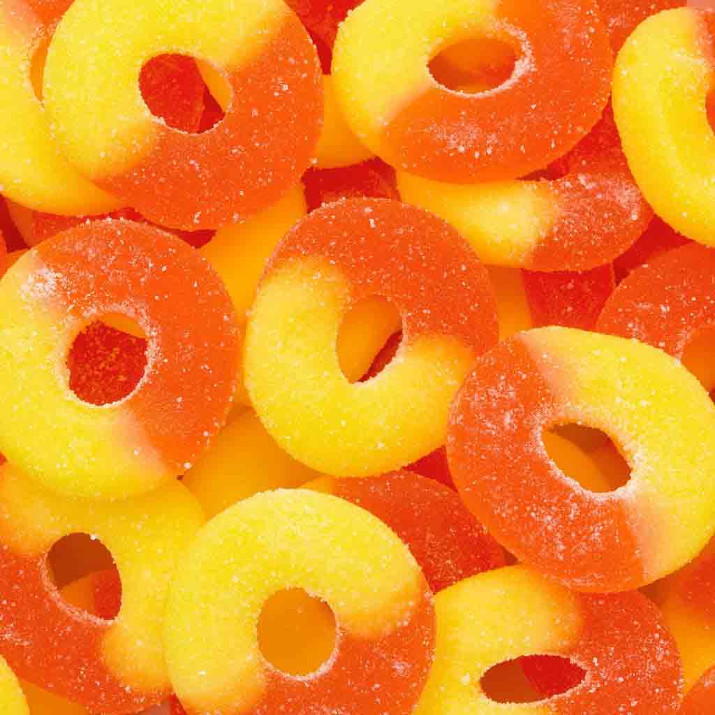 Peach Rings Gummy Bag of 2Kg