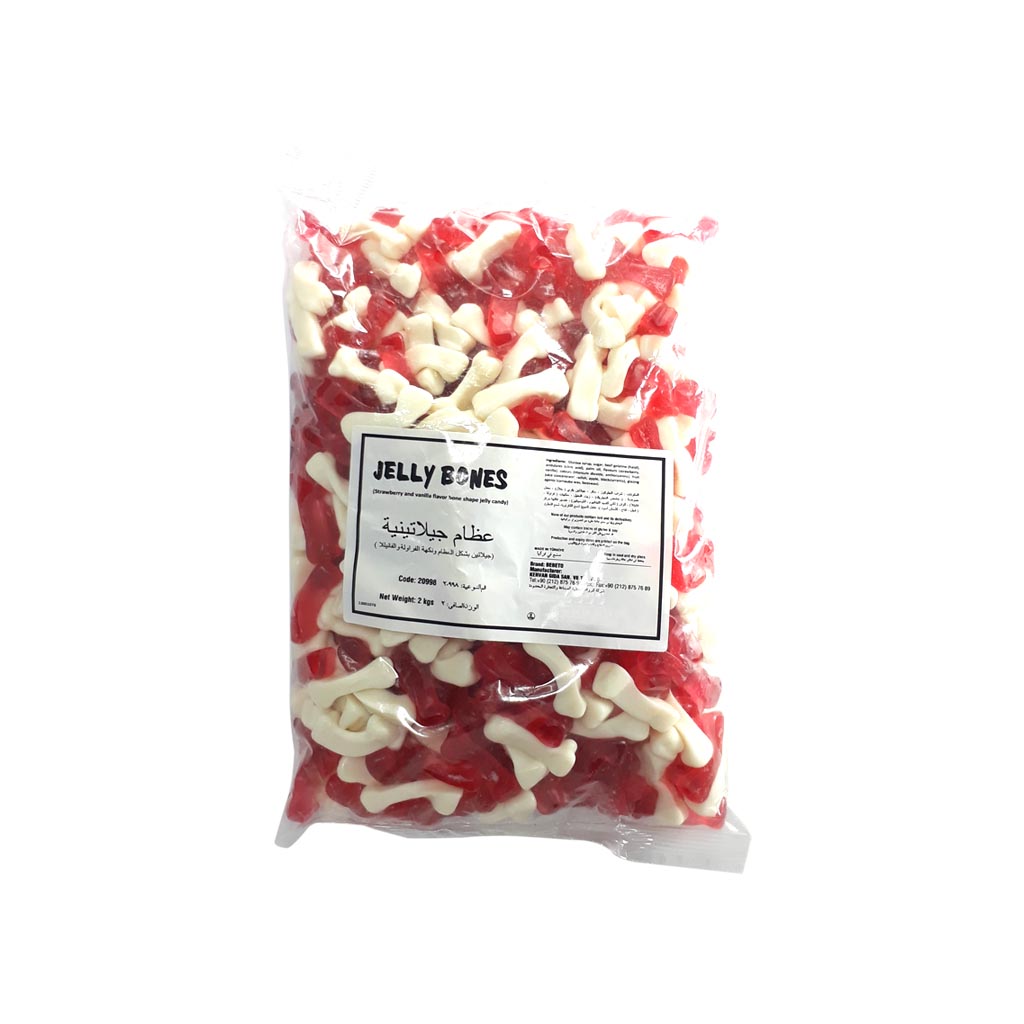 Gummy Jelly Bones Bag of 2kg