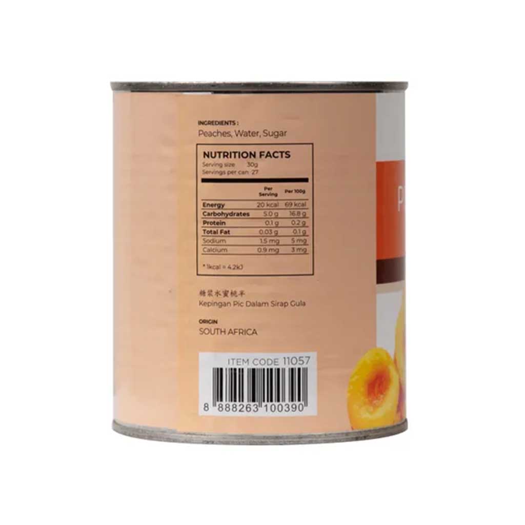 Redman Peach Halves in Sugar Syrup 825g x 24 tins