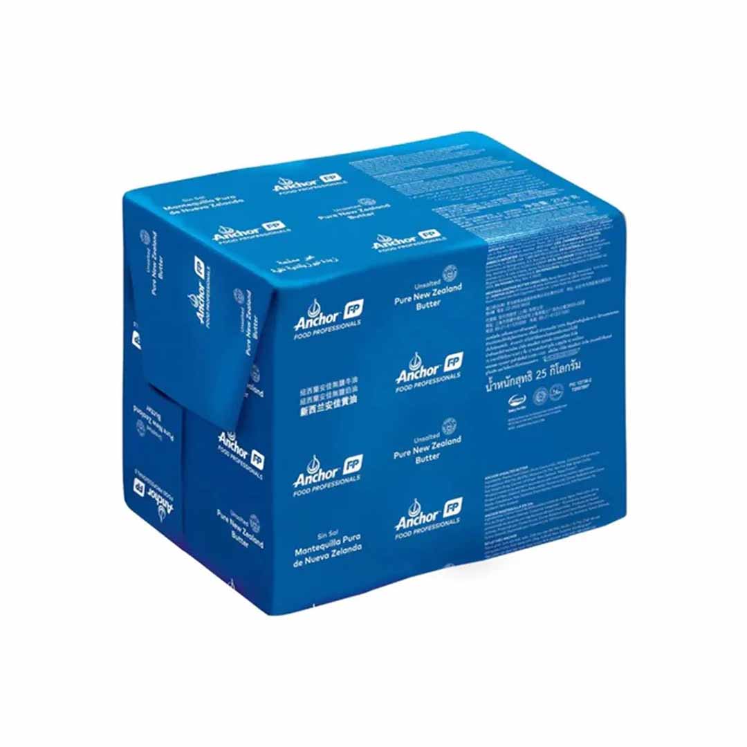 Anchor Unsalted Butter Block 25kg Ctn
