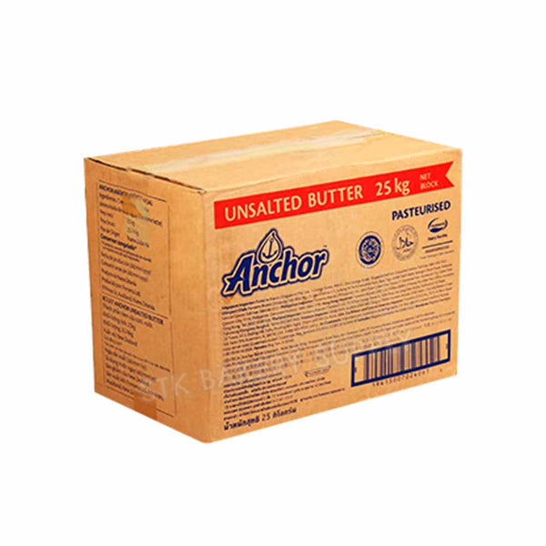 Anchor Unsalted Butter Block 25kg Ctn