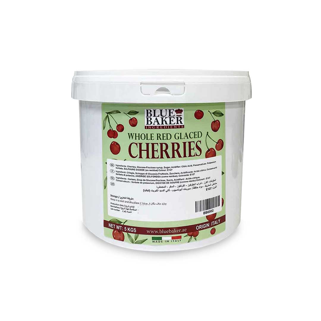 Whole Red Glace Cherries 5Kg
