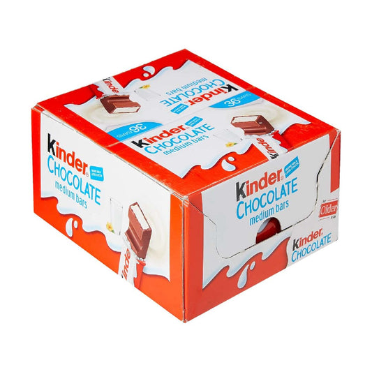 Kinder Maxi Milk Chocolate 21g Pack of 36 x8 Boxes