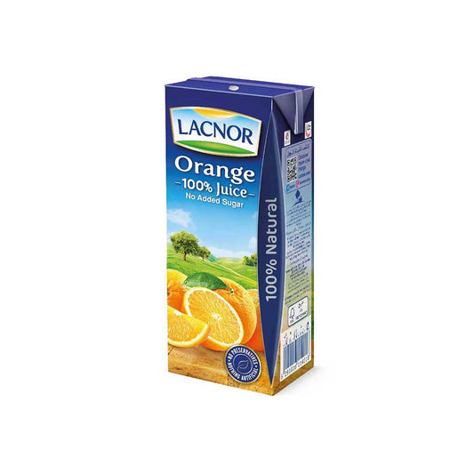 Lacnor Orange 100% Juice 180ml x 32