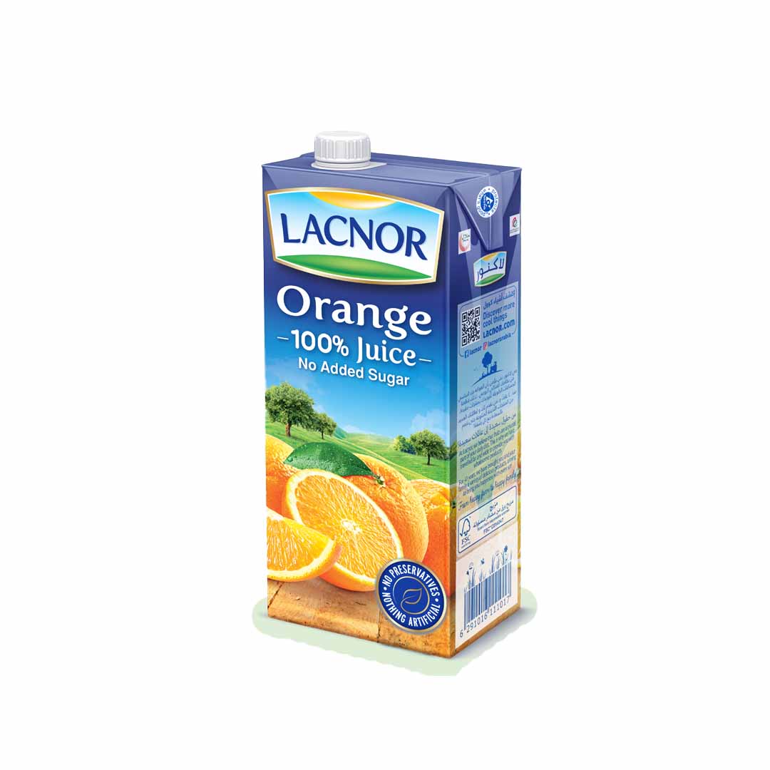 Lacnor Orange Juice 1L x 12
