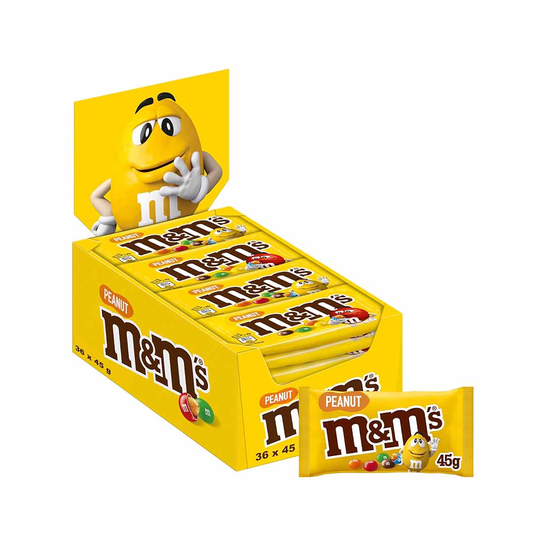 M&Ms Peanut Chocolate Packets 45g x36 pcs