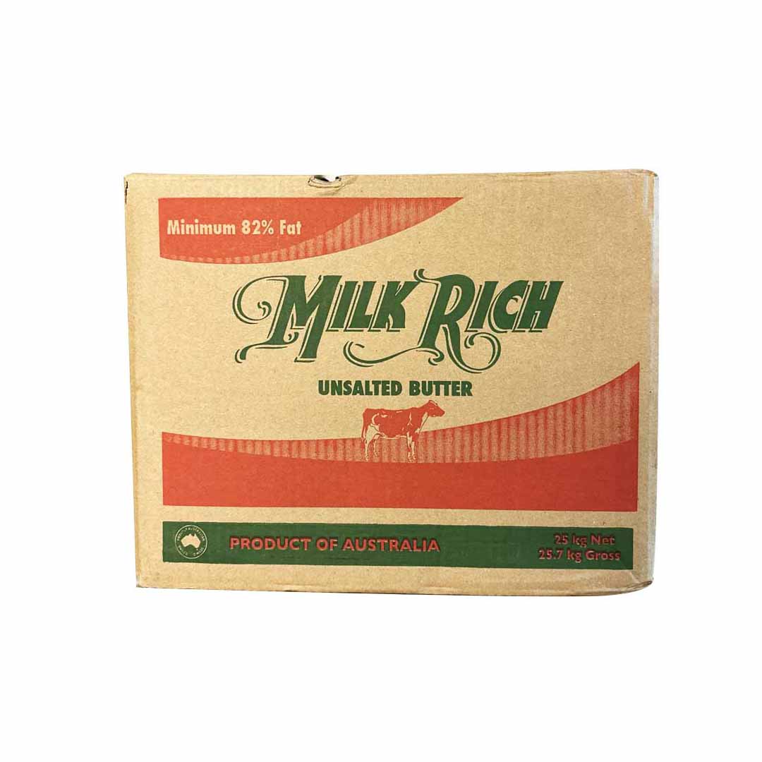 Milk Rich Unsalted Butter 25Kg Ctn