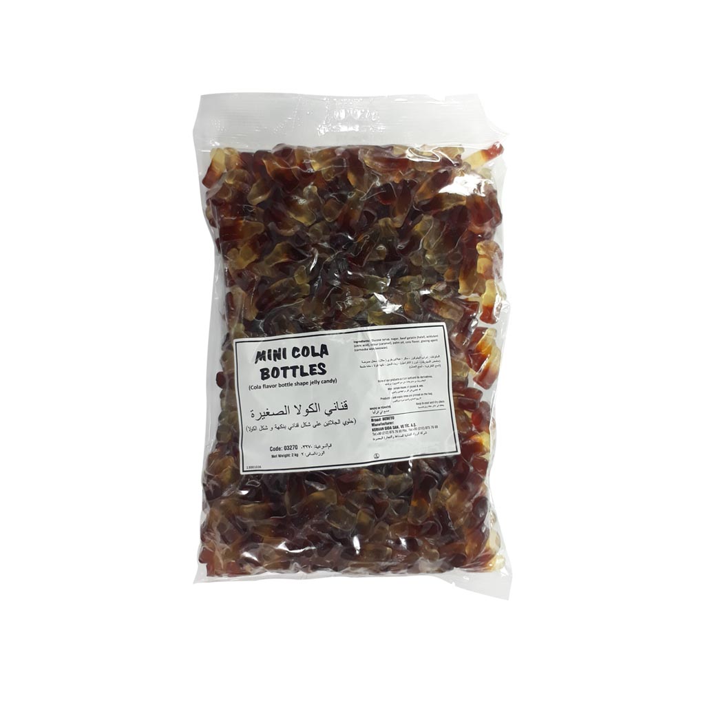 Mini Cola Bottles Bag of 2kg