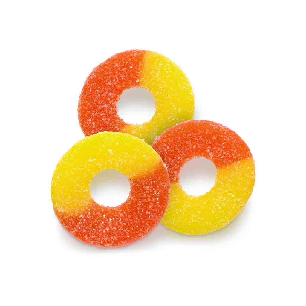 Peach Rings Gummy Bag of 2Kg