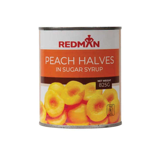 Redman Peach Halves in Sugar Syrup 825g x 24 tins