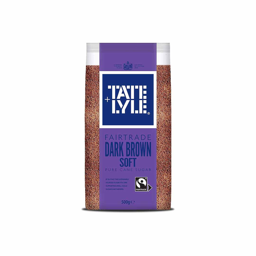 Tate & Lyle Dark Brown Soft Sugar 500g x 10