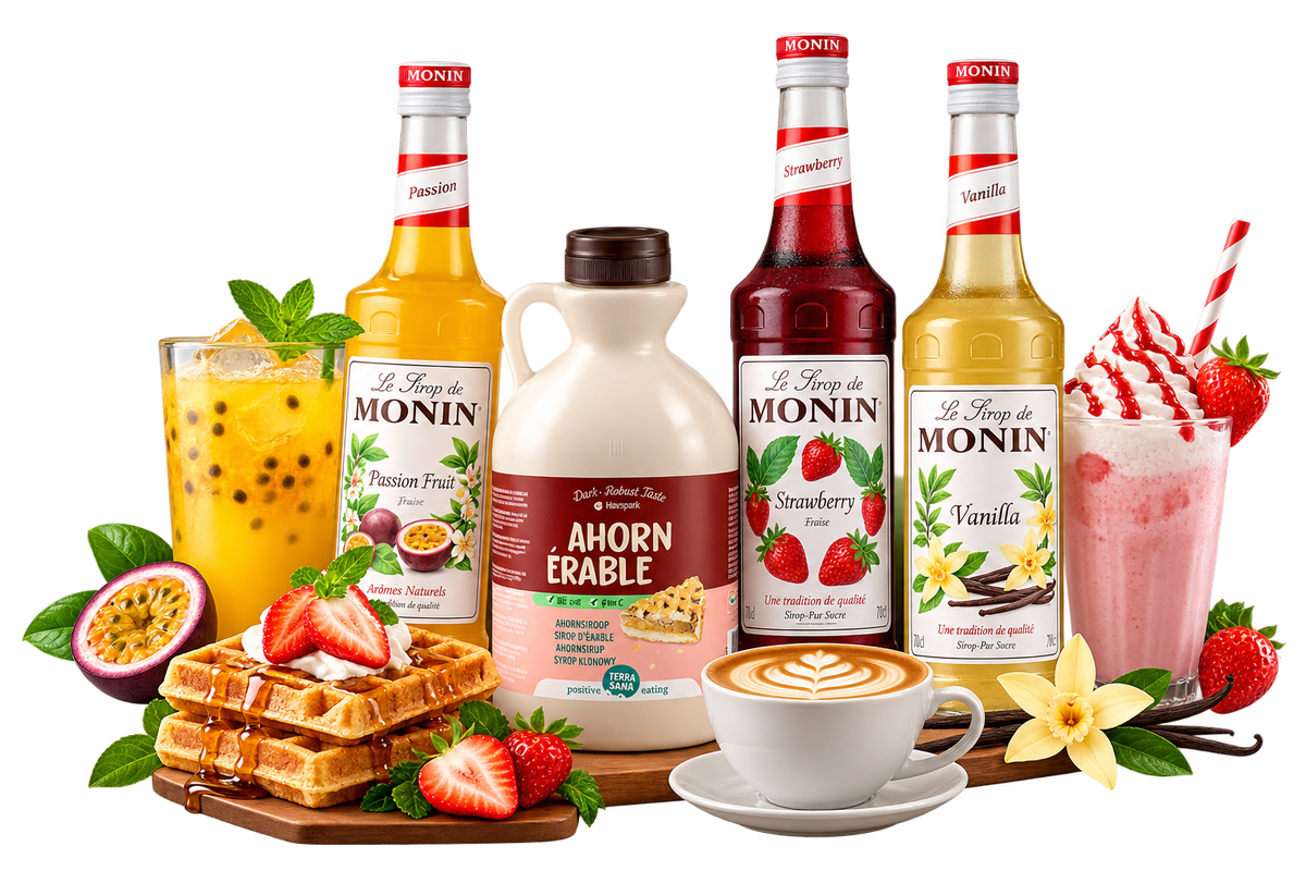 Monin syrups and beverage mixes for cafés