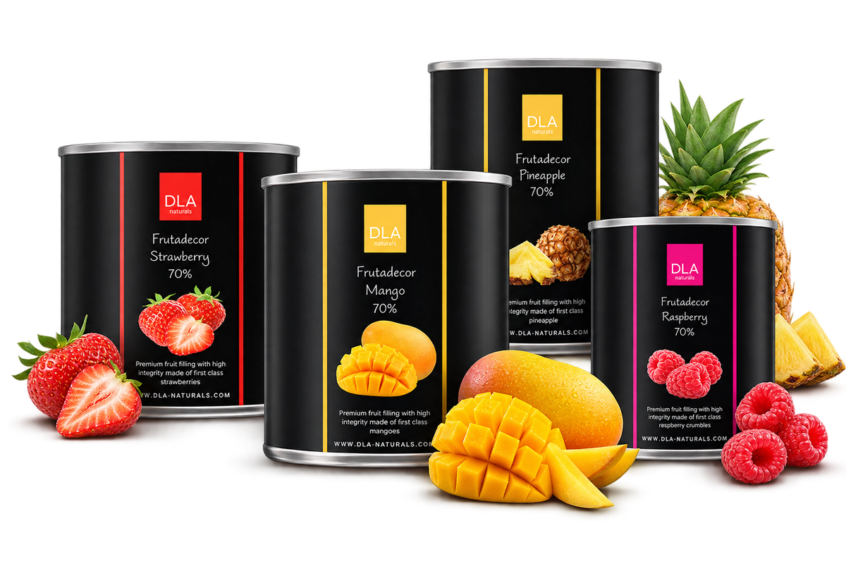 Frutadecor fruit fillings, 70% fruit, 2.7kg tins