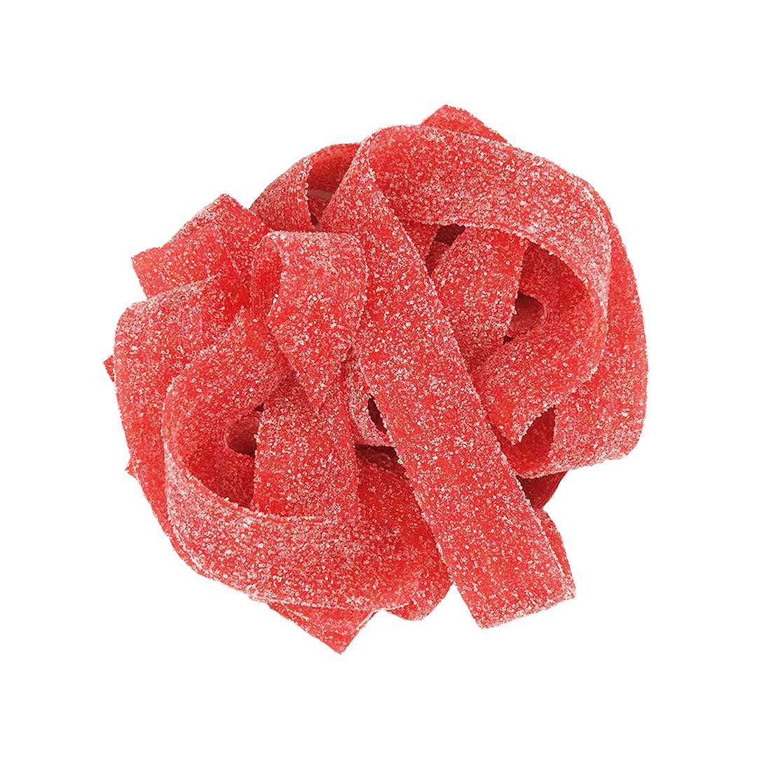 BEBETO Sour Strawberry Belts Gummy Bag of 1.5kg
